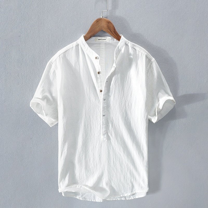 Men's New Linen Casual Short-Sleeve Shirt