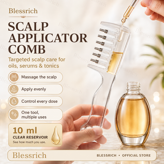 🥳2026 HOT SALE🥳💞50K+ SOLD! 💧✨ LAST DAY 50% OFF! Scalp Serum Applicator Comb – 10mL refillable, targeted rounded tips for mess-free even application. Oils, serums & tonics! 🛡️✅