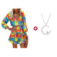 🥳2026 HOT SALE🥳💞50K+ SOLD!🌹👗 50% OFF! V-Neck Ruffle Hem Mini Dress – Soft long sleeves, flattering V-neck. Playful ruffle hem adds charm. Perfect for dinners or date nights. 🕊️✨
