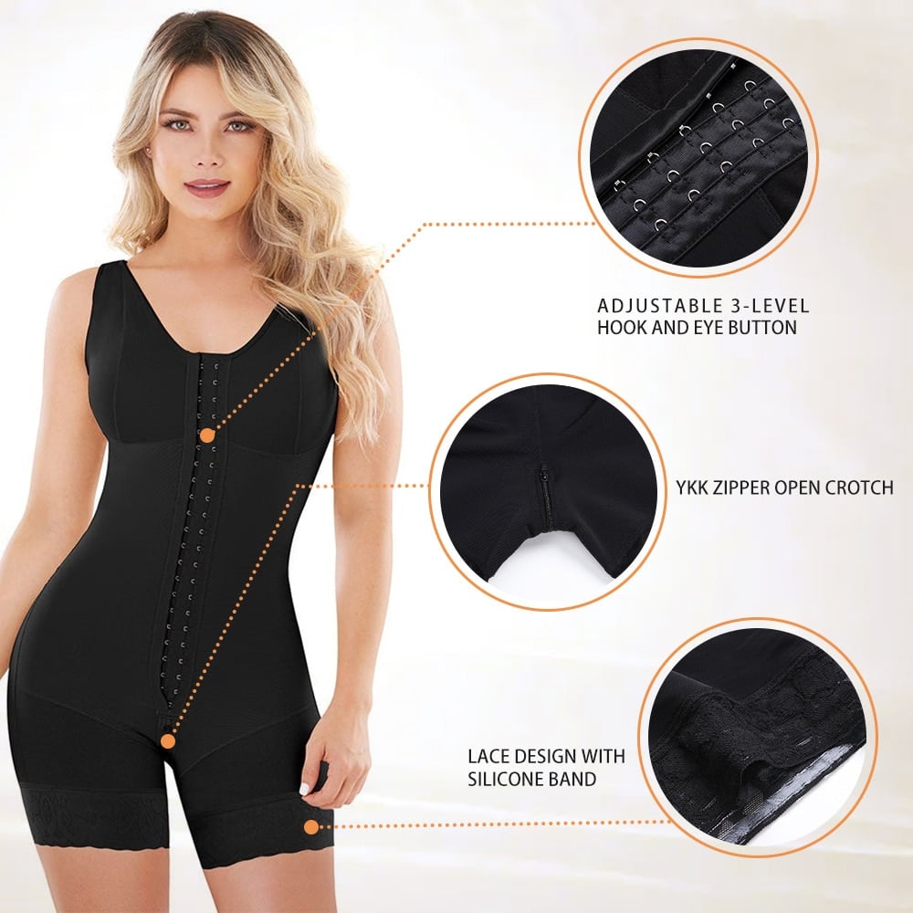 🥳2026 HOT SALE🥳💞50K+ SOLD!🌸🕊️ 50% OFF! High‑Compression Body Shaper – Double‑layer tummy control, butt‑lift design. Soft mesh, wide straps & 3‑row hooks. Smooths & shapes for daily confidence. 👗✨