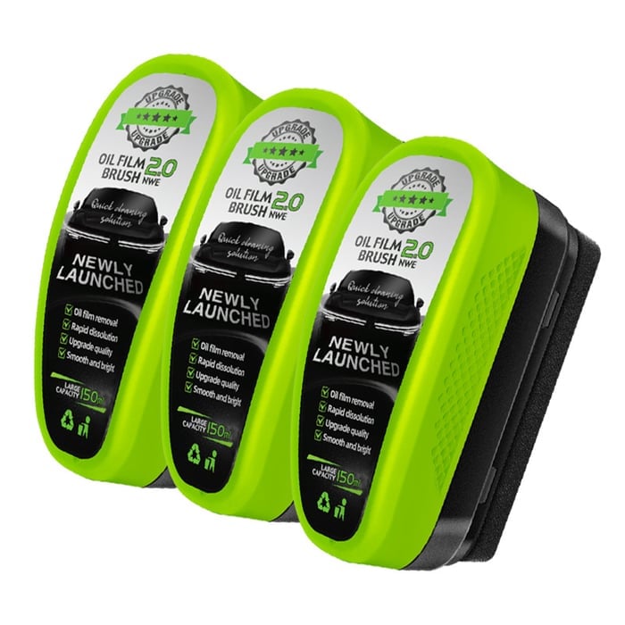 🥳2026 HOT SALE🥳💞50K+ SOLD!🚗✨ BUY 2 GET 1 FREE! Car Oil Film Removal Brush – No more wiper blur! Removes stubborn road grime & oily film. DIY clean windscreen – save on costly auto detailing! 🧼💨