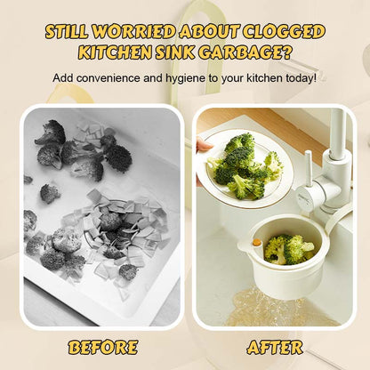 🥳2026 HOT SALE🥳💞50K+ SOLD!🚫💧 Stop Clogged Sinks for Good! Push-to-Empty Food Catcher Basket Half Price🧺✨