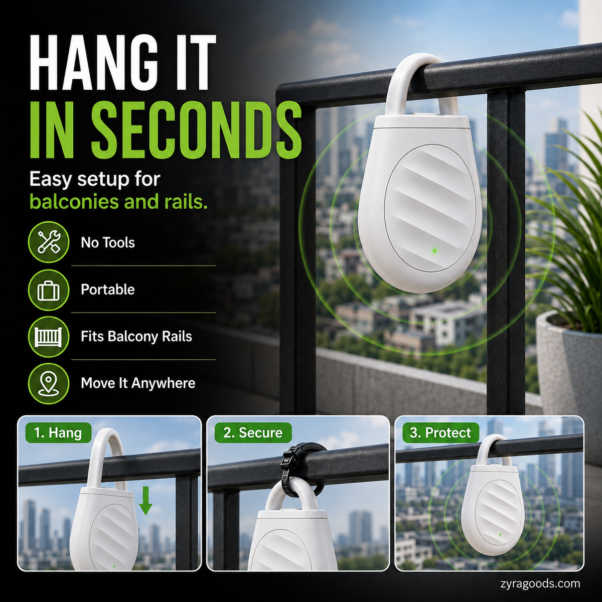 🔥Limited time offer Buy 3 get 2 free！🐦No more trouble from birds, beasts and locusts！Portable Ultrasonic Bird Repellent Keychain