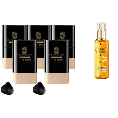 💇‍♀️ BUY 2 GET 1 FREE! ✨ Instant Hair Color Stick – Built-In Comb, Covers Gray Hair & Gentle Formula 🎨📦