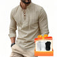🥳2026 HOT SALE🥳💞50K+ SOLD!👔🧥 50% OFF! Men's Casual Lace-Up Shirt – Smart in seconds! No-tie modern collar, soft breathable cotton. Effortless style for coffee dates or Sunday roasts. ☕👴