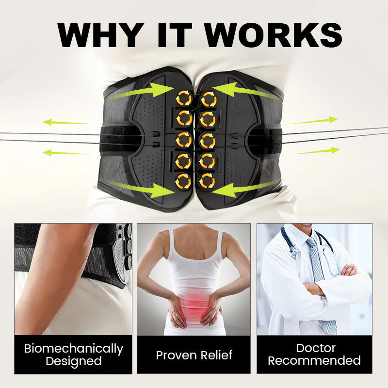 🥳2026 HOT SALE🥳💞50K+ SOLD! 🔥🩺 50% OFF! Adjustable Double Pulley Lumbar Support Belt – breathable waist shaping & back support. Relieve lower back strain, comfortable all day! 🛡️💪