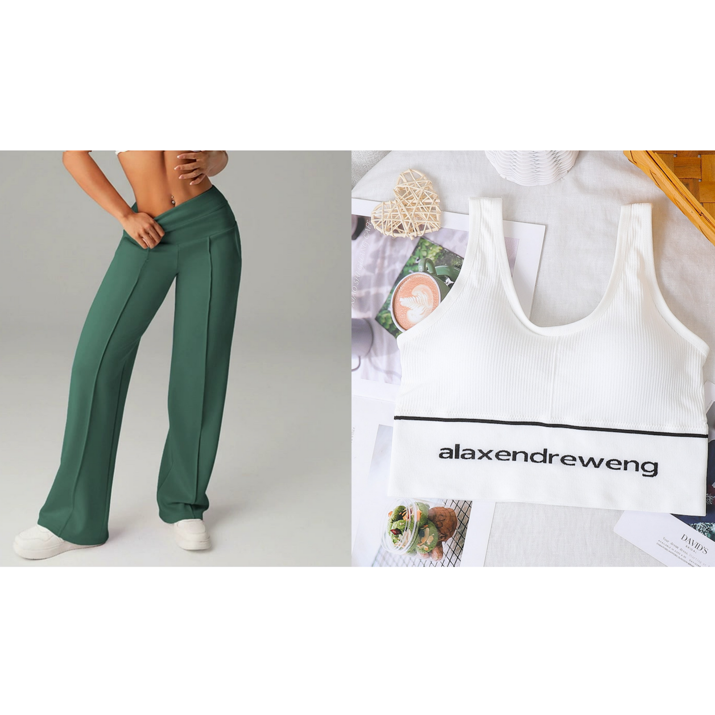 🥳2026 HOT SALE🥳💞50K+ SOLD!☕🧘‍♀️Women's High Waist Wide Leg Pants – Soft stretch fabric, gentle tummy control! Flattering fit for every shape. Easy pull-on, no tricky buttons. Your everyday essential. 🧵🦵