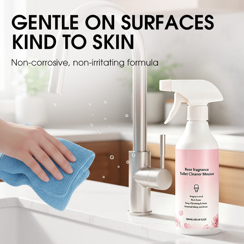 🥳2026 HOT SALE🥳💞50K+ SOLD! 🛁🧹 50% OFF! Bathroom Cleaner Spray – dissolves limescale, soap scum & water stains without scrubbing. Multi-surface for glass, tiles & taps – leaves a fresh botanical scent. Gentle formula, no harsh fumes! ✨💪