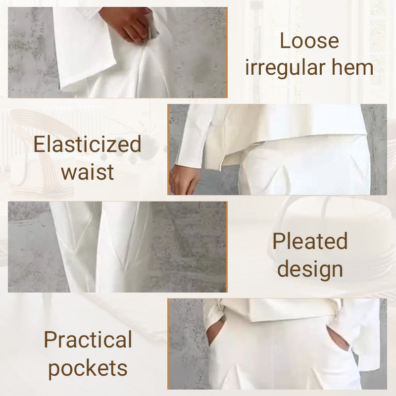 🥳2026 HOT SALE🥳💞50K+ SOLD!👵🌸 50% OFF! 2-Piece Top & Pants Set – Wrinkle-free, breathable & soft. Easy pull-on, no ironing. Perfect for daily comfort & travel. Your new favourite. 🛡️✨
