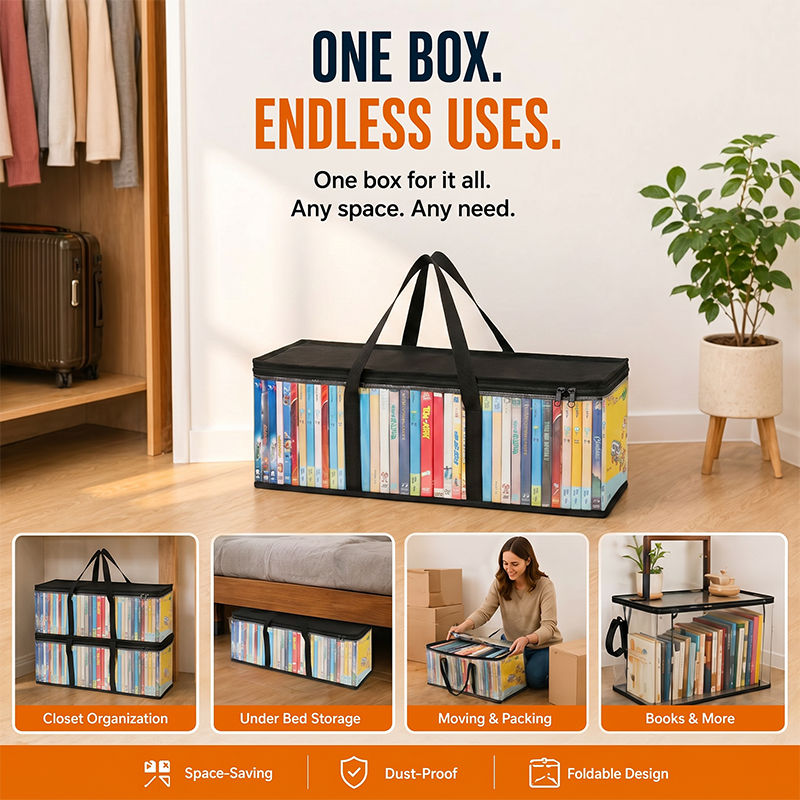🥳2026 HOT SALE🥳💞50K+ SOLD!📦👕 50% OFF! Heavy‑Duty Clear Storage Bag – Thick PVC, reinforced handles. See inside at a glance. Perfect for clothes & moving. 🧺✨