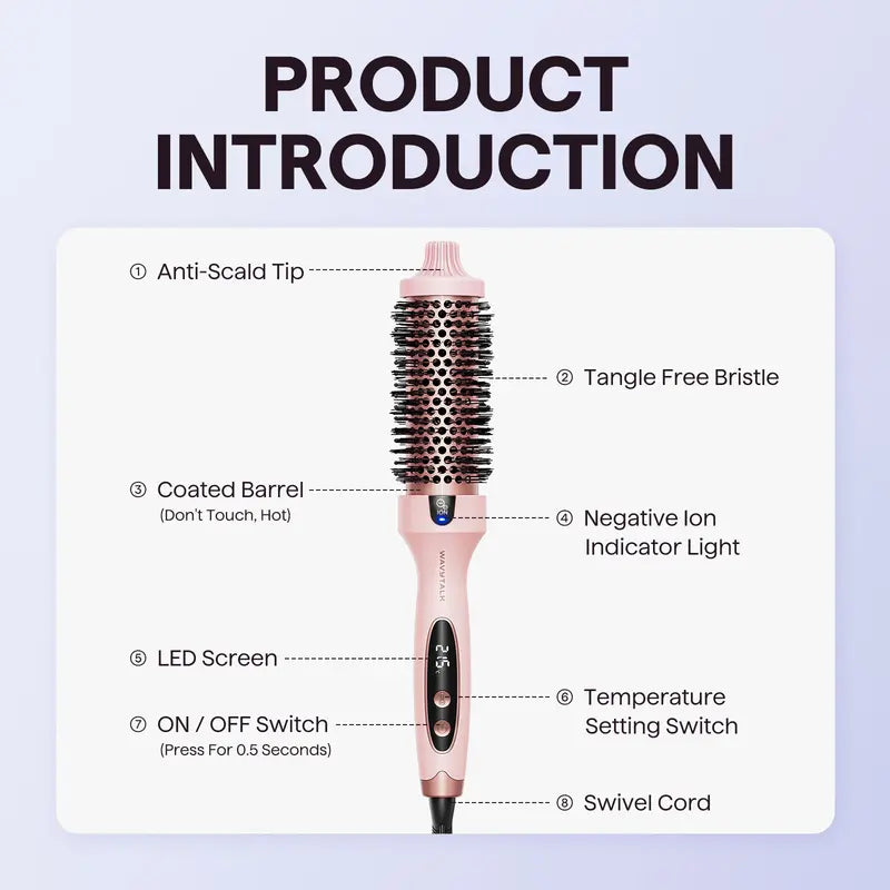 🥳2026 HOT SALE🥳💞50K+ SOLD!⚡💁‍♀️ 50% OFF! Heated Styling Comb – Rapid PTC heating, 160‑210°C. Creates volume & waves without damage. A hair care essential! 🌸🌀