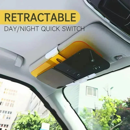 🥳2026 HOT SALE🥳💞50K+ SOLD! 🚗🌞 50% OFF! Car Anti-Glare Visor for Day & Night – two-in-one design reduces sun & headlight glare, easy clip-on install. Safer driving! 🛡️✅