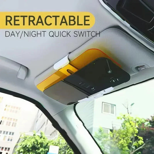 🥳2026 HOT SALE🥳💞50K+ SOLD! 🚗🌞 50% OFF! Car Anti-Glare Visor for Day & Night – two-in-one design reduces sun & headlight glare, easy clip-on install. Safer driving! 🛡️✅