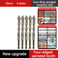 🥳2026 HOT SALE🥳💞50K+ SOLD!⚙️🌀 50% OFF! 4-Flute Serrated Drill Bit Kit – Eccentric tip, high-strength alloy. Fast drilling, long life. Your workshop upgrade. 🏠🕊️