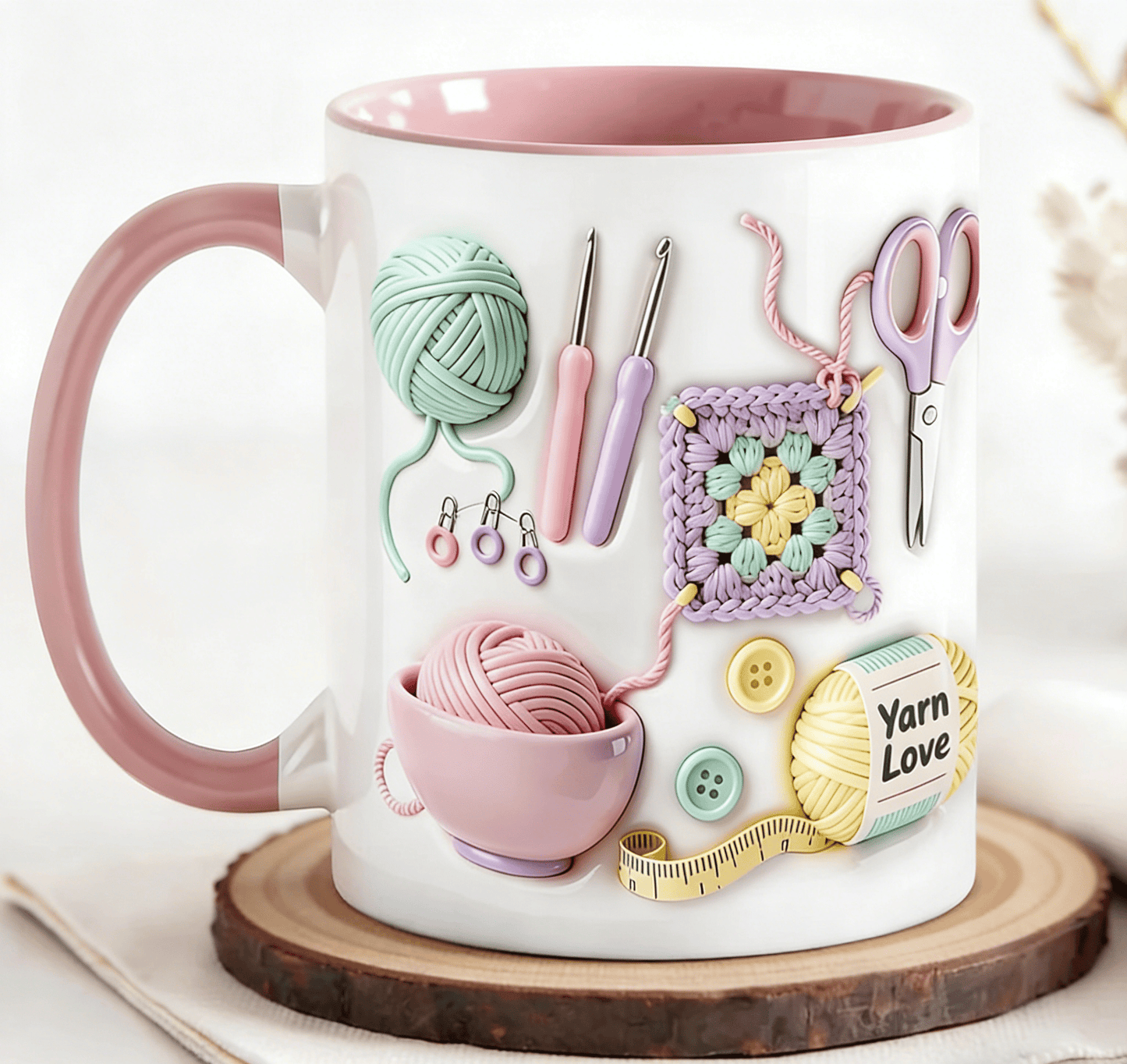 🥳2026 HOT SALE🥳💞50K+ SOLD!🧶🎁 50% OFF! Yarn Love Mug – Last Day! 50K+ Sold. Ceramic mug with yarn ball & crochet hook design. Dishwasher & microwave safe. Perfect gift for crafters & knitters. 🧣✨