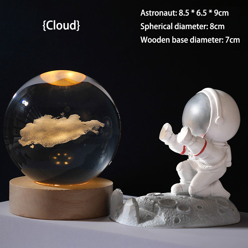 🥳2026 HOT SALE🥳💞50K+ SOLD!💫🌌 Bring the Galaxy into Your Room. 3D Crystal Ball Night Light – 50% OFF! ✨🌙