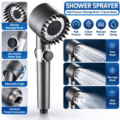 🥳2026 HOT SALE🥳💞50K+ SOLD! 🚿✨ 50% OFF! Multi-Function Handheld Shower Head Set – multiple spray patterns, flexible handheld design & easy-rinse nozzle. Simple bathroom upgrade! 🛡️✅