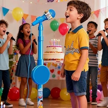 🎤 Perfect Gift for Little Stars 🎄✨ Kids Karaoke Microphone Toy | Christmas SALE 50% OFF | Sing-Along Machine with Flashing Lights & Built-in Tunes