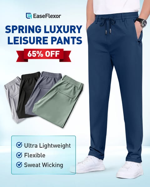 🥳2026 HOT SALE🥳💞50K+ SOLD!🔥🧊 50% OFF! Ultra Stretch Quick-Drying Pants – Stays 5℃ cooler, moisture-wicking. 2 deep front pockets, easy reach. Ideal for walks, gardening or lounging. 🌿👴
