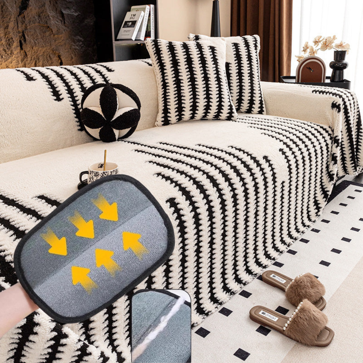 🥳2026 HOT SALE🥳💞50K+ SOLD! 🛋️✨ New Soft Plush Non-Slip Couch Cover – ultra-soft, stays put, protects sofas from spills, pets & daily wear. Cosy comfort all year round! 💖🏠