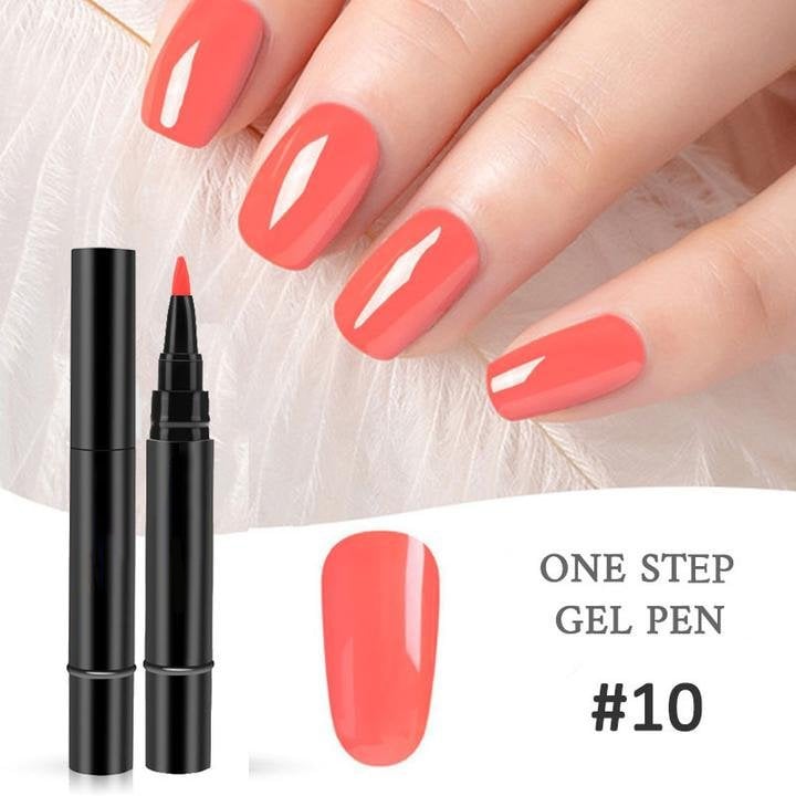 🥳2026 HOT SALE🥳💞50K+ SOLD!💅✨ BUY 1 GET 1 FREE! One Step Gel Nail Pen – 3‑in‑1, no base/top coat needed. 18 colours, salon‑grade shine, 15‑30 days wear. DIY perfection at home! 🎨💖