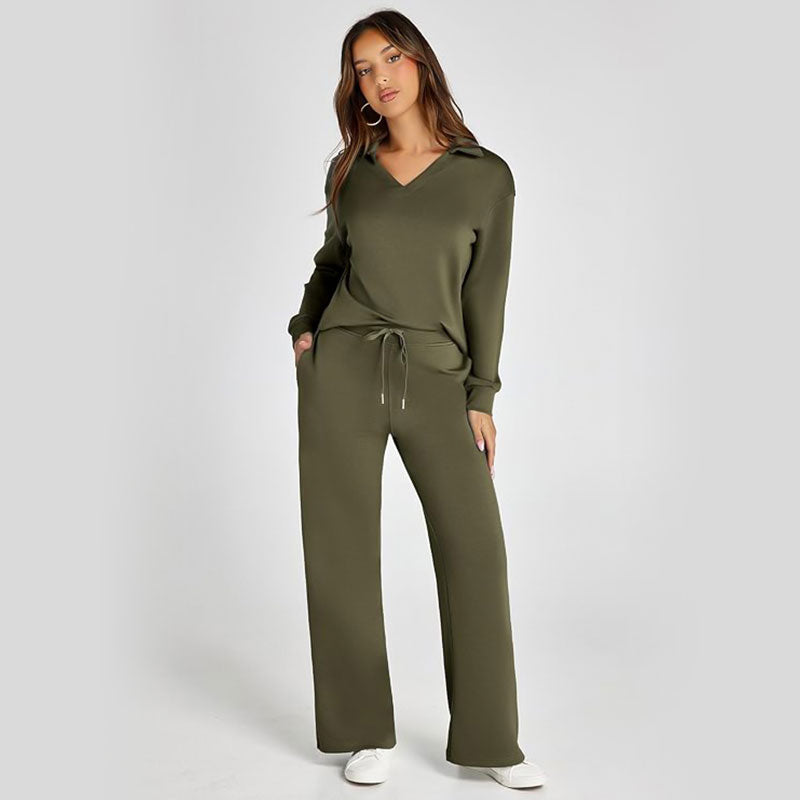 🥳2026 HOT SALE🥳💞50K+ SOLD!💖🛍️ 50% OFF! Women‘s 2-Piece Sweatsuit Set – Effortless elegance in soft, long-sleeve comfort. Cozy & chic for lounging or light errands. Your new favorite duo! 🌸🧥