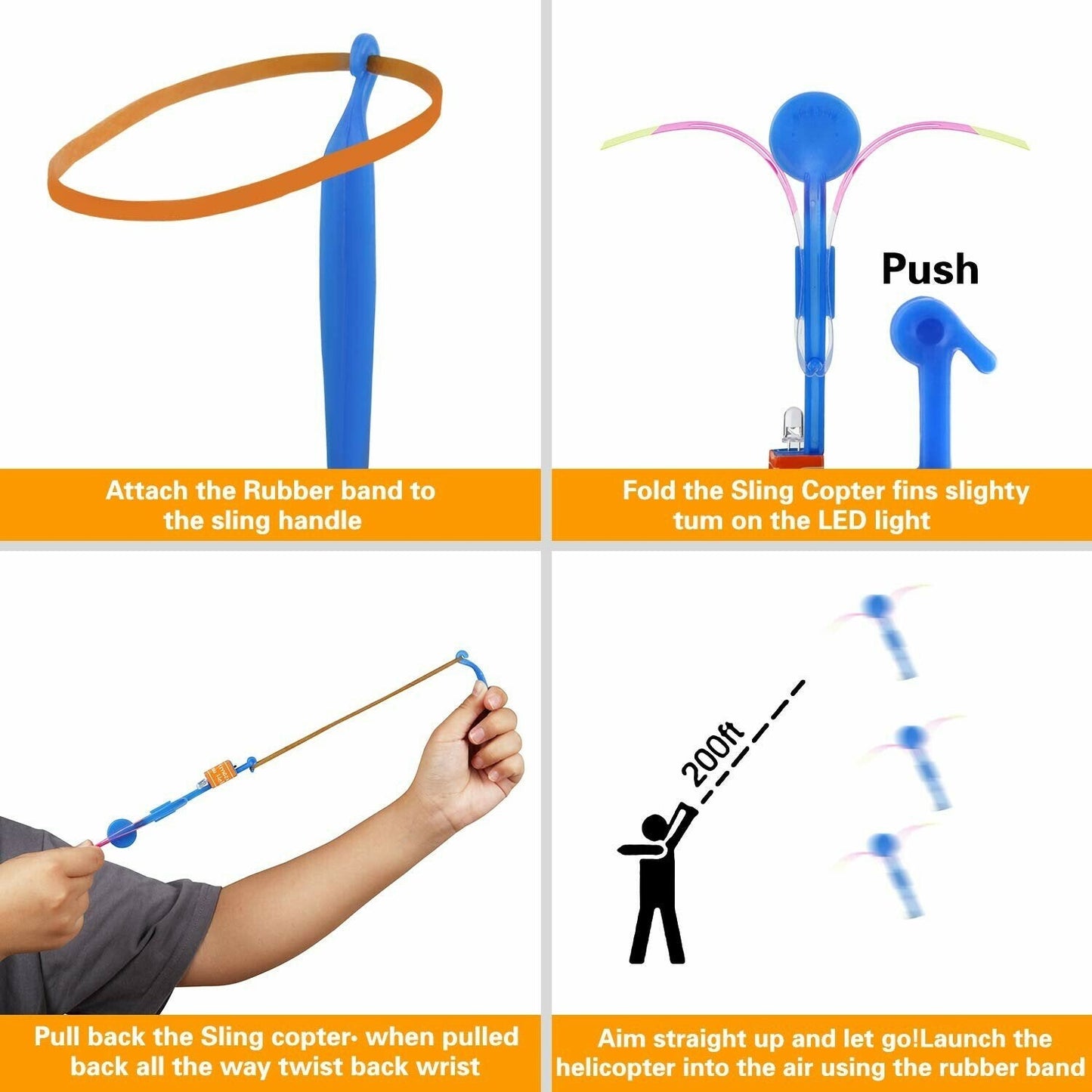 🥳2026 HOT SALE🥳💞50K+ SOLD! 🚁✨ BUY 2 GET 1 FREE! LED Helicopter Launcher – Shoots up to 120ft, lights up the night sky. Slowly descends like a parachute – lands right in your hand! From £4.99 – buy more & save! 🎮🌟