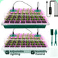 🥳2026 HOT SALE🥳💞50K+ SOLD! 🎉🌱 50% OFF! Seed Starter Trays with Grow Light – adjustable humidity, clear view & ventilation. Grow strong seedlings faster! 🛡️✅