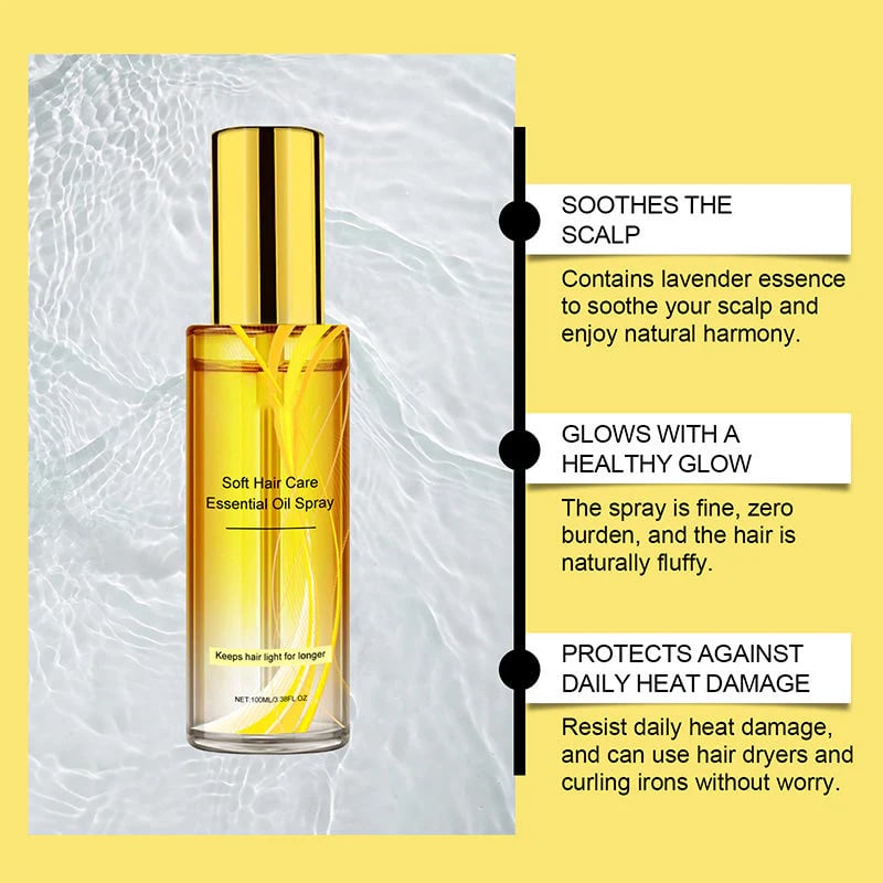 🥳2026 HOT SALE🥳💞💧 Light as Air, Deeply Nourishing! Repairing Hair Oil for Shine & Softness – 50% OFF! ✨🛁