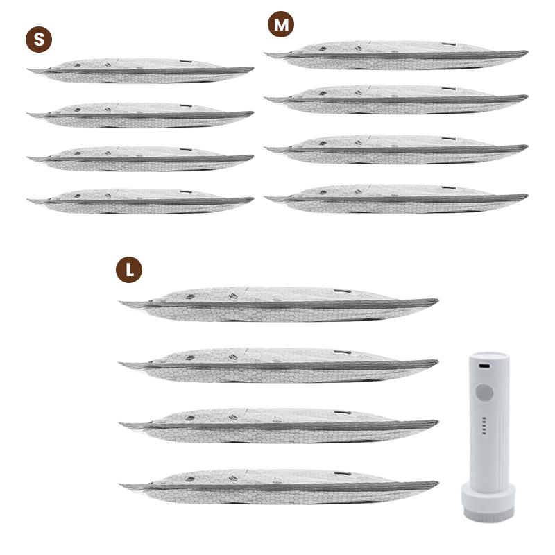 🥳2026 HOT SALE🥳💞50K+ SOLD!👵🧳 50% OFF! Cordless Vacuum Storage Set – 15 bags, 140L/min pump. Shrinks clothes, saves space. Waterproof & reusable. Holiday essential. 🎒⚡