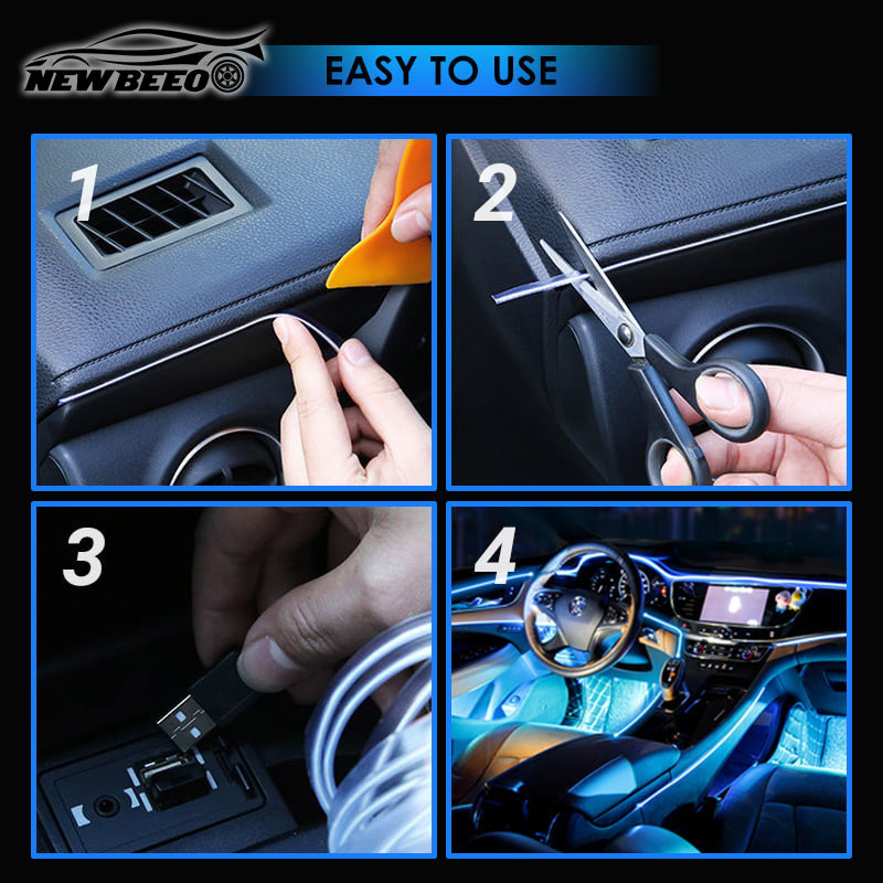 🥳2026 HOT SALE🥳💞50K+ SOLD! 🚗💡 50% OFF! Car Interior LED Atmosphere Lights – ultra-thin & easy to fit, adds a custom glow for stunning evening drives! ✨✅