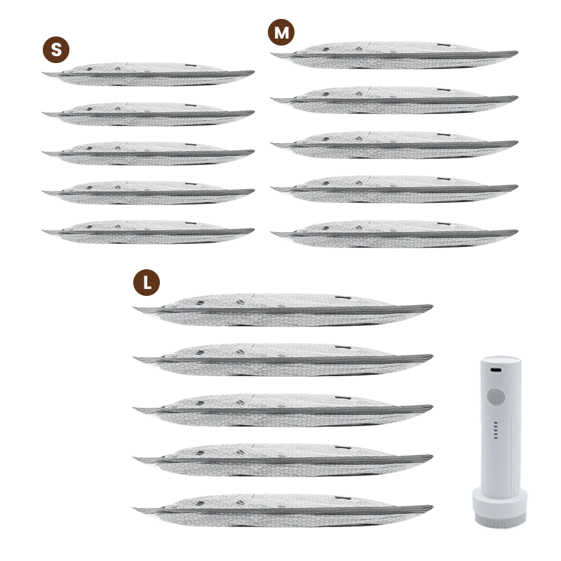 🥳2026 HOT SALE🥳💞50K+ SOLD!👵🧳 50% OFF! Cordless Vacuum Storage Set – 15 bags, 140L/min pump. Shrinks clothes, saves space. Waterproof & reusable. Holiday essential. 🎒⚡