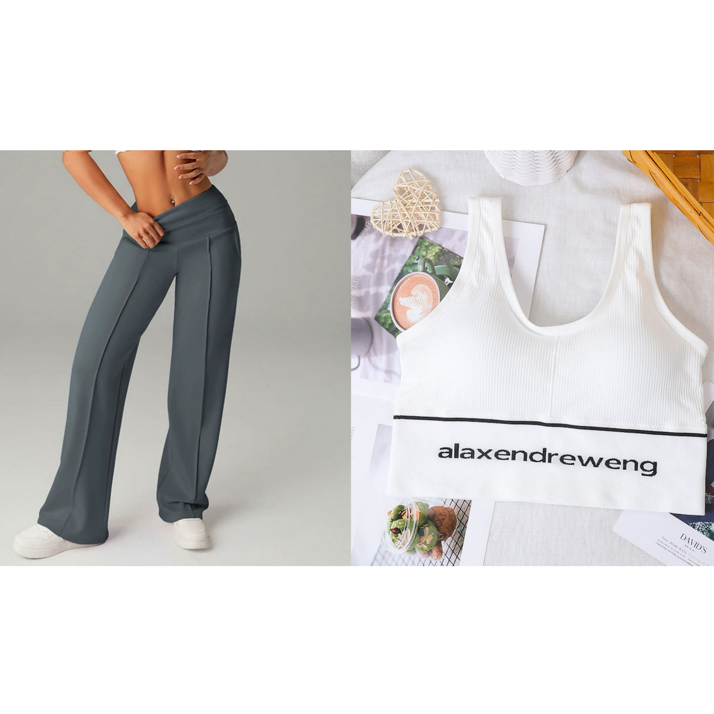 🥳2026 HOT SALE🥳💞50K+ SOLD!☕🧘‍♀️Women's High Waist Wide Leg Pants – Soft stretch fabric, gentle tummy control! Flattering fit for every shape. Easy pull-on, no tricky buttons. Your everyday essential. 🧵🦵
