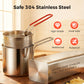 🥳2026 HOT SALE🥳💞50K+ SOLD! 🍳✨ 50% OFF! 5-in-1 Multi-Purpose Cook Pot – Fry, boil, steam & strain in one pot. 304 stainless steel, durable & versatile – crispy chicken made easy! 🔥🍗
