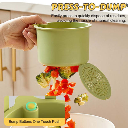 🥳2026 HOT SALE🥳💞50K+ SOLD!🚫💧 Stop Clogged Sinks for Good! Push-to-Empty Food Catcher Basket Half Price🧺✨