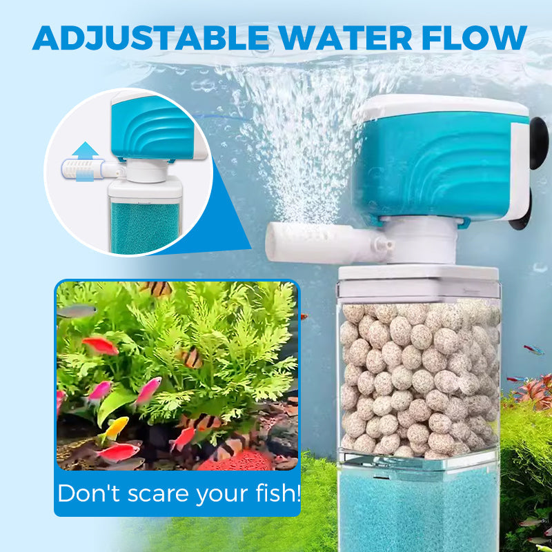 🥳2026 HOT SALE🥳💞50K+ SOLD!🐟🔧 50% OFF! Aquarium Filter System – Automatic, quiet & efficient. No more manual cleaning hassle. 🌊✅