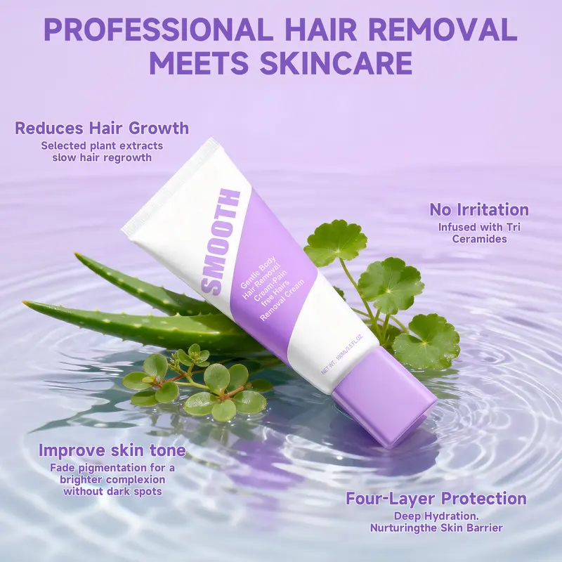 🤩50% OFF! 💖Gentle & Painless Hair Removal Cream Duo for Sensitive Skin Say Goodbye To Unwanted Hair Without Pain! 👋