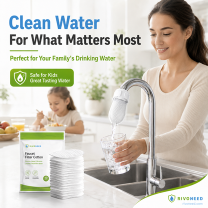 🥳2026 HOT SALE🥳💞50K+ SOLD! 🚰💧 50% OFF! Anti-Splash Kitchen Faucet Cotton Filter – Multi-layer PP cotton removes rust, sediment & impurities. Protects your tap water – cleaner, safer, better taste! 🛡️✨