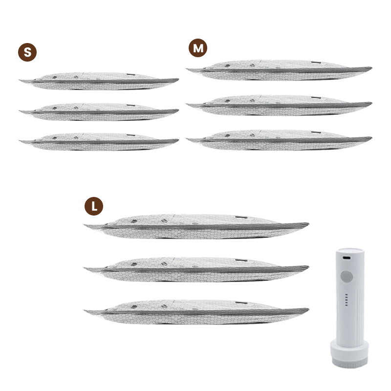 🥳2026 HOT SALE🥳💞50K+ SOLD!👵🧳 50% OFF! Cordless Vacuum Storage Set – 15 bags, 140L/min pump. Shrinks clothes, saves space. Waterproof & reusable. Holiday essential. 🎒⚡