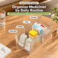 🥳2026 HOT SALE🥳💞50K+ SOLD! 💊🗄️ 50% OFF! Transparent Extendable Storage Organiser – adjustable 24.5–43cm, clear PET walls let you see every item at a glance. Perfect for medicines, supplements & toiletries – no more rummaging! 🏠✨