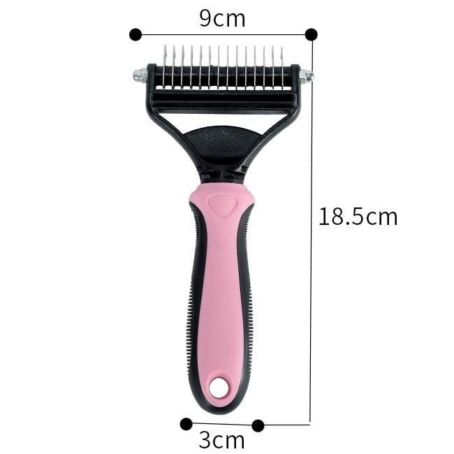 🥳2026 HOT SALE🥳💞50K+ SOLD!🔥💖 50% OFF! Gentle Deshedding Brush for Dogs & Cats – Sharp inner blades cut tangles, rounded tips protect skin. Ergonomic grip, easy to clean. Love the brush, hate the shedding. 🐈🌸