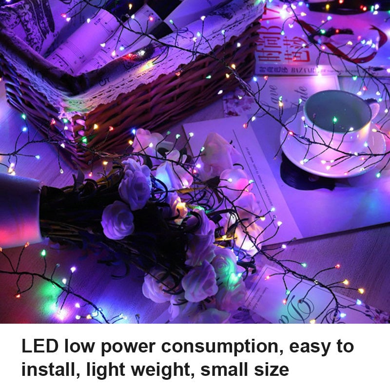 🥳2026 HOT SALE🥳💞50K+ SOLD! 🎄✨ 50% OFF! Copper Wire Firecracker Light String – soft warm glow, 8 lighting modes, flexible & shapeable, waterproof. Perfect for holiday décor, parties & cosy evenings! 🎁💚