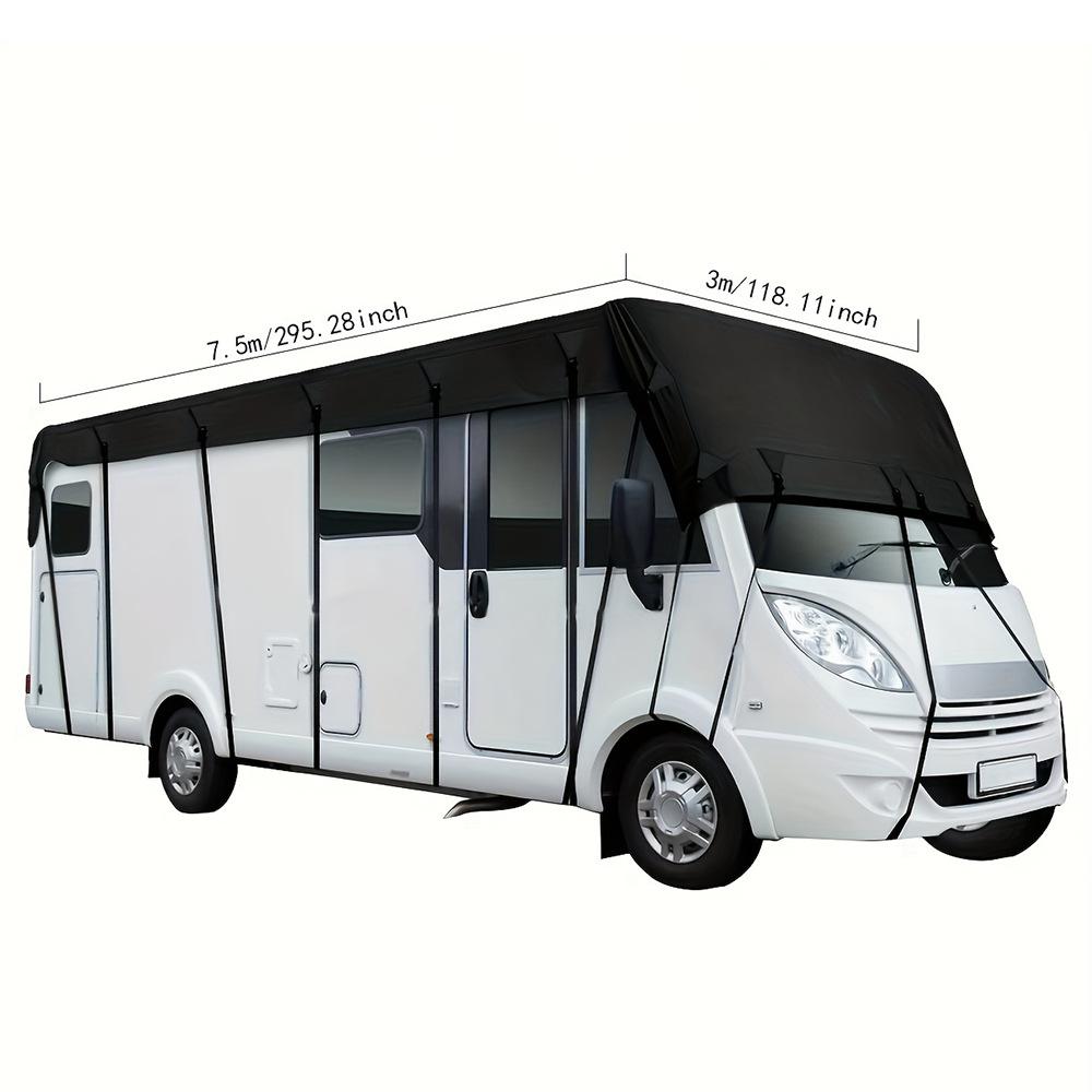 🥳2026 HOT SALE🥳💞50K+ SOLD! 🚐☔ 50% OFF! Caravan & Motorhome Roof Cover – 210D Oxford, silver-coated, adjustable straps & 2 tension straps. Protects roof from rain, leaves & costly repairs! 🛡️✅