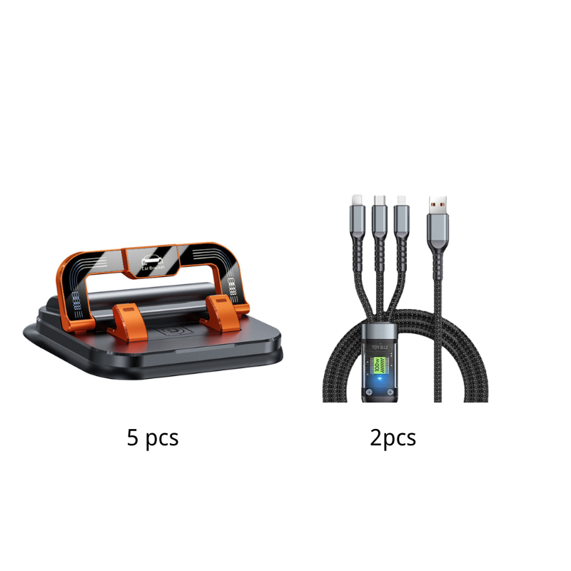 🥳2026 HOT SALE🥳💞50K+ SOLD!📱 50% OFF NOW! ✨ 360° Rotating Foldable Phone Holder - Universal Compatibility with Anti-Slip Base for Desk, Car & Travel Use 🚗💻