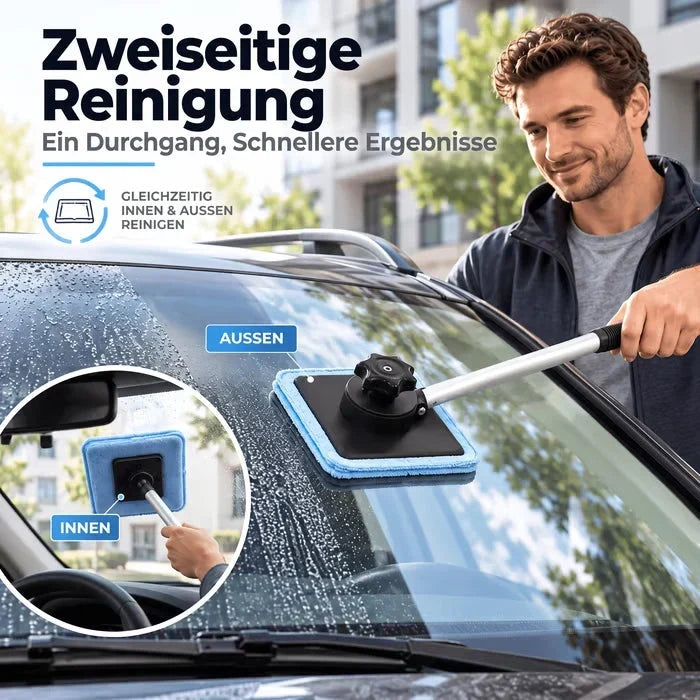 🥳2026 HOT SALE🥳💞50K+ SOLD! 🧲🪟 50% OFF! Dual Magnetic Car Window Cleaner – cleans both sides in one pass, extendable handle & reusable microfiber cloths. Streak-free glass, inside & out! 🚗✨