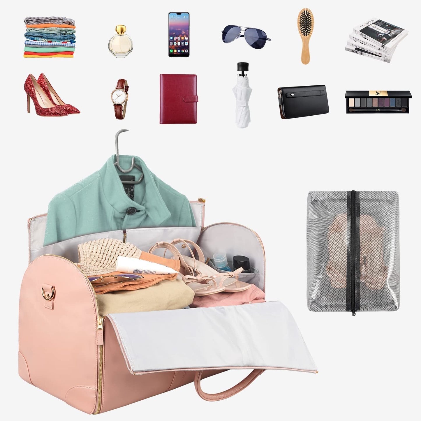 🥳2026 HOT SALE🥳💞50K+ SOLD!✨🧳 50% OFF! Garment Bags for Travel – TSA approved, water‑resistant & foldable. Keeps clothes wrinkle‑free. FREE SHIPPING today! ✈️👜