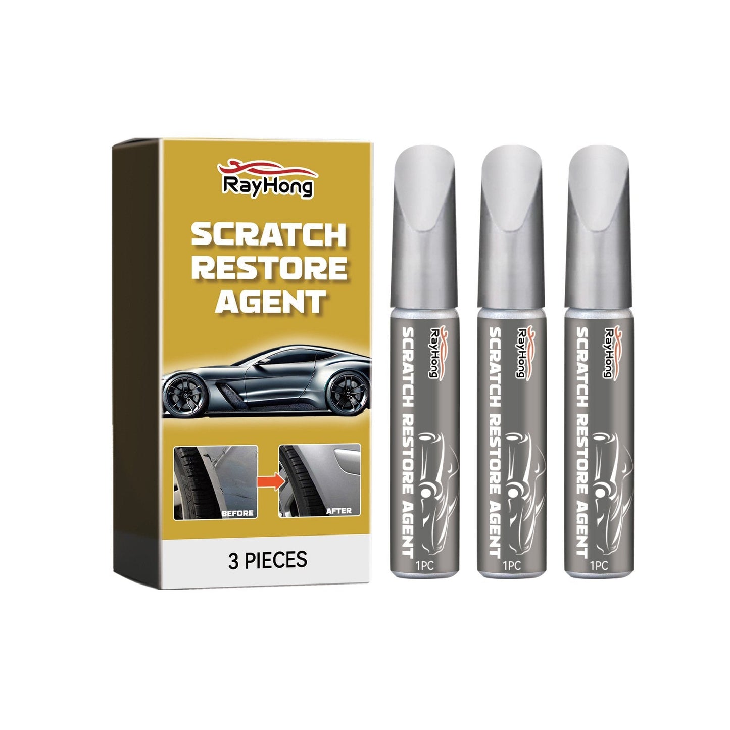 ✨ BUY 2 GET 1 FREE! 🔧 Magic Car Scratch Repair Pen – Permanent & No-Drip Formula – Fix rim scratches in minutes, includes clear coat – perfect for quick DIY fixes 🚗