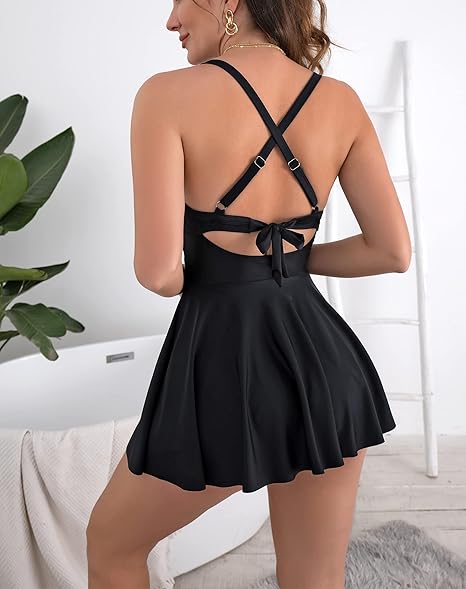 🥳2026 HOT SALE🥳💞50K+ SOLD!🏖️🌊 50% OFF! Cutout One Piece with Skirt – Feel confident by the water! Supportive fit, flattering skirt. Stylish cutout detail. Move freely, look fabulous on your holiday. ☀️🩱