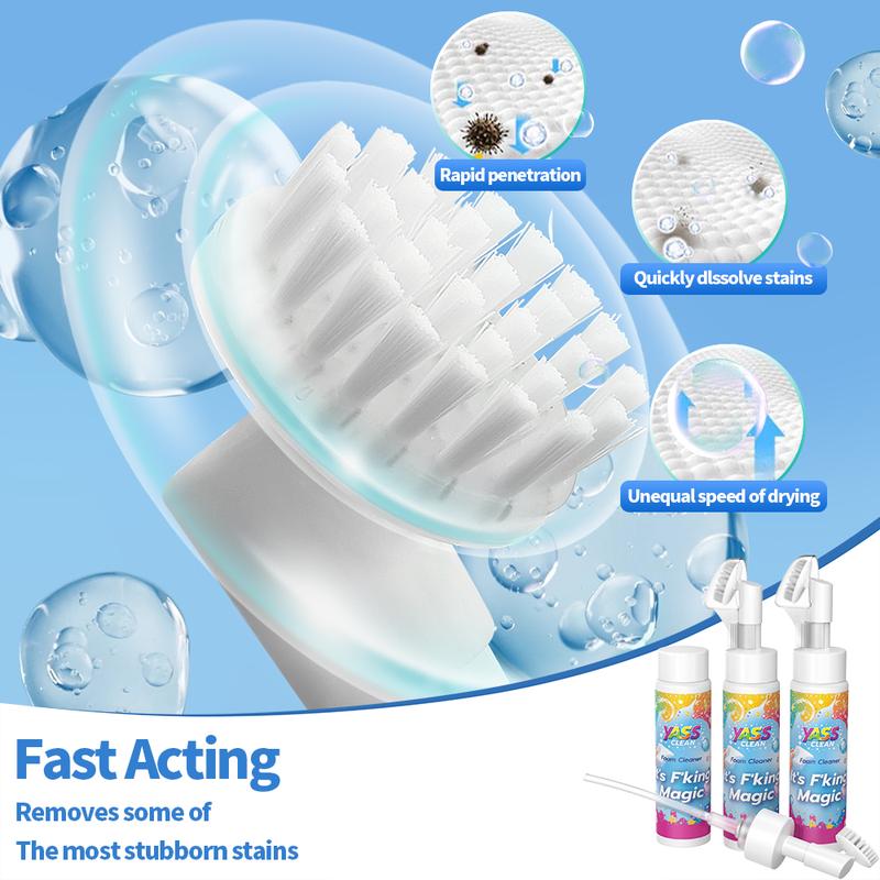 🥳2026 HOT SALE🥳💞50K+ SOLD!⏰🧼 LAST DAY – BUY 2 GET 1 FREE! Magic Foam Cleaner – Lifts wine, coffee & pet stains instantly. Includes brush. A carpet & sofa saviour! 💨✨