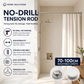 🥳2026 HOT SALE🥳💞50K+ SOLD!🔧✨ 50% OFF! Adjustable No‑Drill Tension Rod – Damage‑free install, no tools needed. Strong spring tension & non‑slip rubber ends – holds curtains, clothes & more! 🏠💪